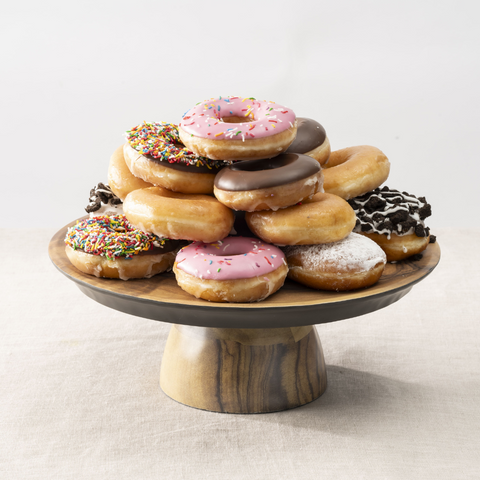 TopStyle African Wood Melamine Cake Stand and Pedestal TopStyle African Wood Melamine Cake Stand and Pedestal