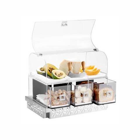 Iris™ Dome Bakery Case with Three Drawers, 1 EA Iris™ Dome Bakery Case with Three Drawers, 1 EA