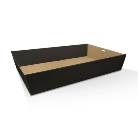 Rectangle Corrugated Catering Tray in Black Rectangle Corrugated Catering Tray in Black