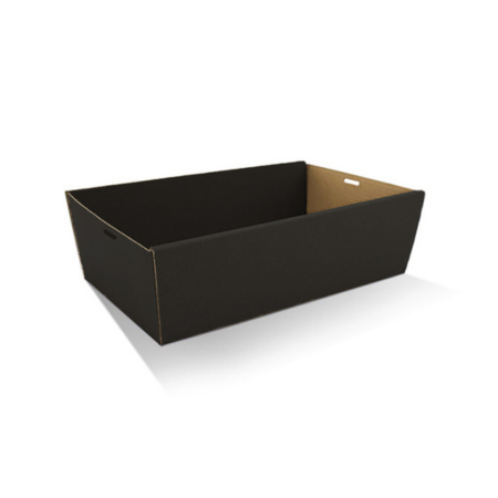 Rectangle Corrugated Catering Tray in Black Rectangle Corrugated Catering Tray in Black