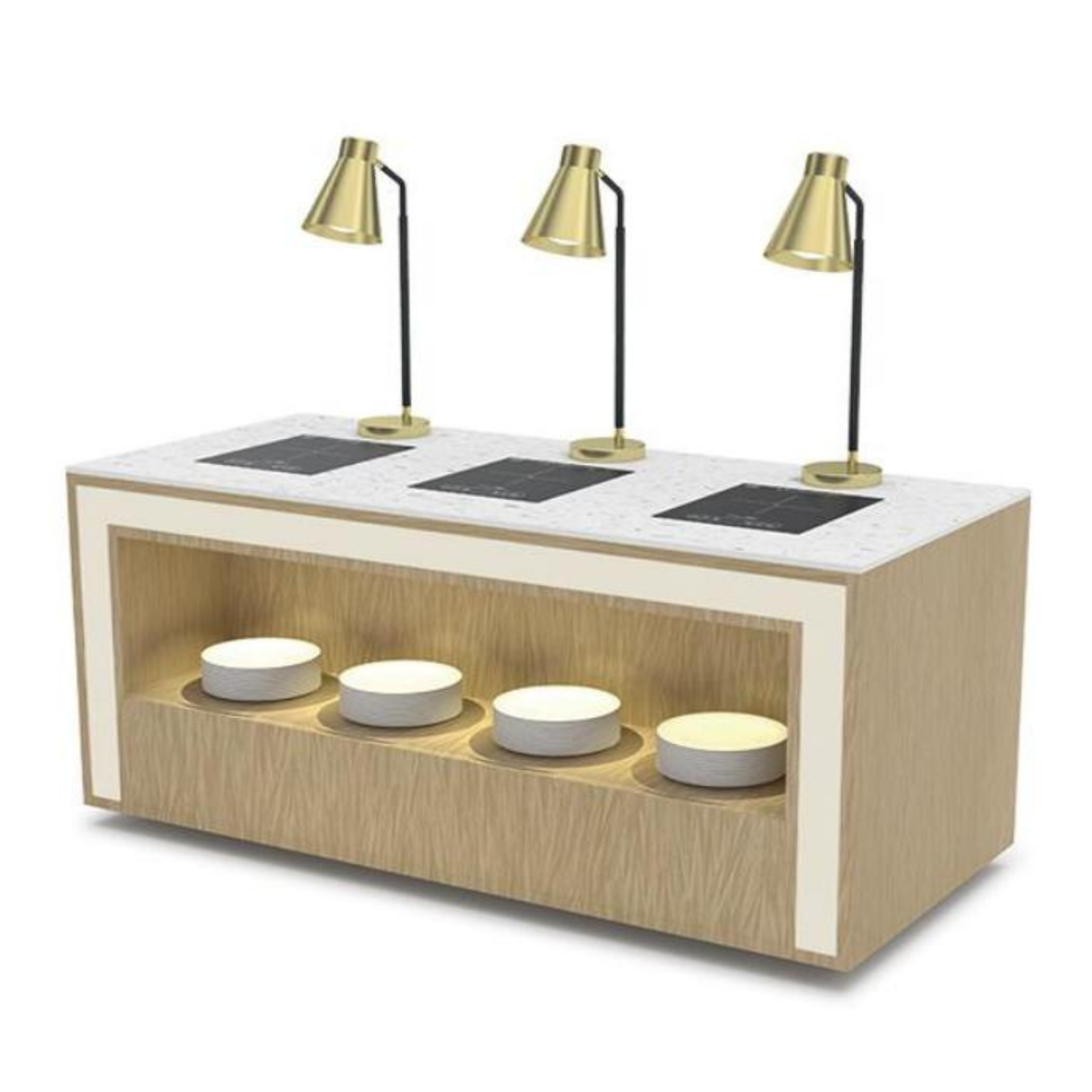 Buffet Station with Open Storage Buffet Station with Open Storage