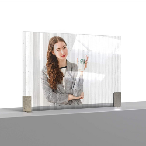 Rosseto Avant Guarde™ Semi-Clear Booth Divider Rosseto Avant Guarde™ Semi-Clear Booth Divider