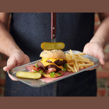 TopStyle Vintage Rectangular Burger Tray