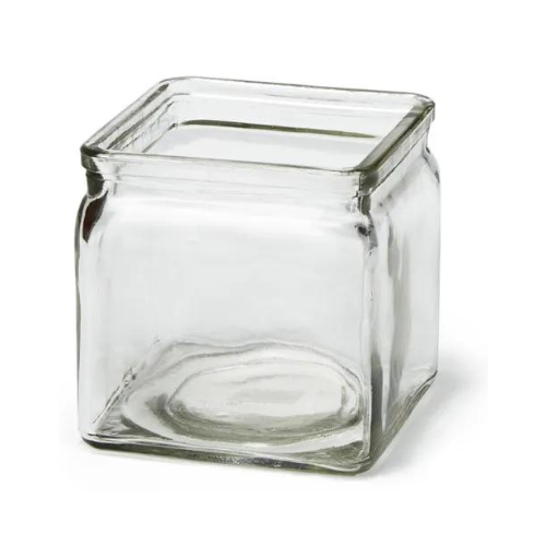 Rosseto Square Clear Glass Square Jar Set of 600ml – Top Shelf