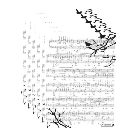 Music Waxed Food Paper Pack of 500 Music Waxed Food Paper Pack of 500