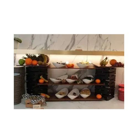 buffet display with riser