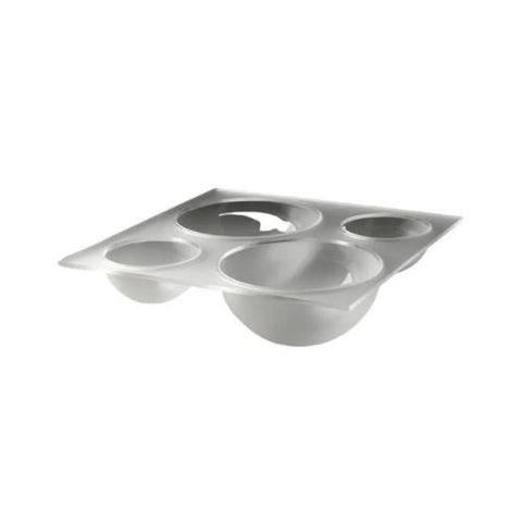 Rosseto Frosted Mod Pod Quad Tray Large LQT1340 Rosseto Frosted Mod Pod Quad Tray Large LQT1340