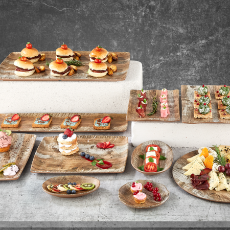 food presentation platters