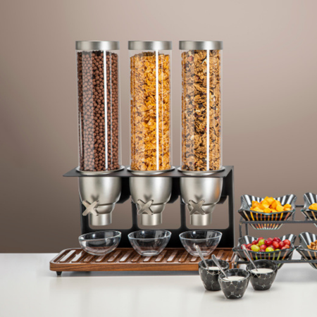 food dispenser for cereal, nuts, and dry food
