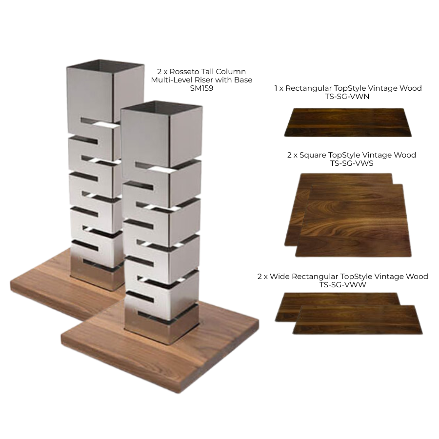 Tall Column Multi-Level Riser and Surface Set
