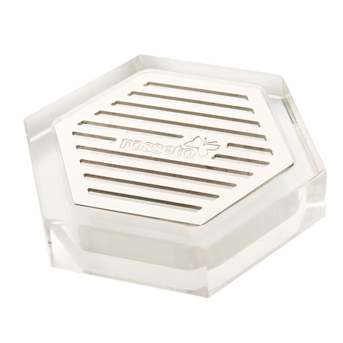 Honeycomb™ Acrylic Drip Tray with Stainless Steel Insert, 1 EA