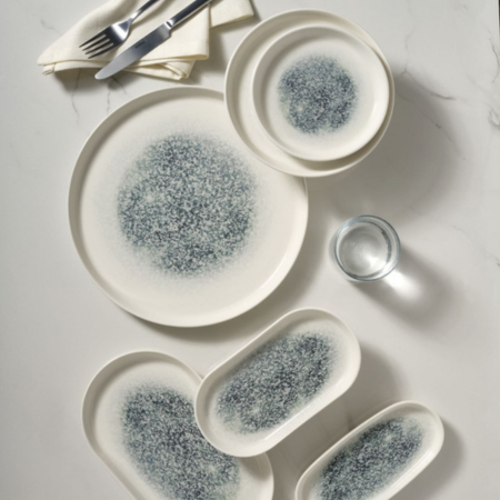 fizz porcelain flat plate collection