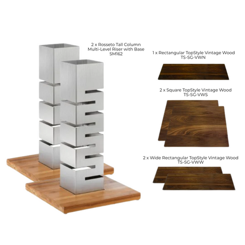 Tall Column Multi-Level Riser and Surface Set