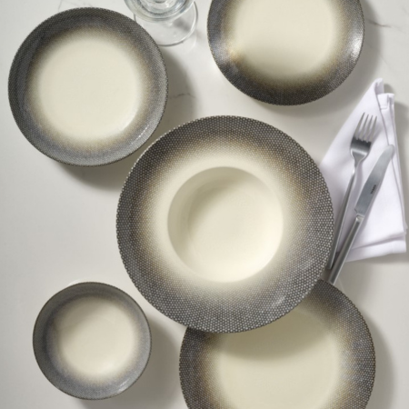 TSC Dining Optic Deep Porcelain Plate