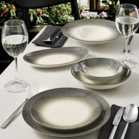 TSC Dining Optic Walled Chef’s Porcelain Plate