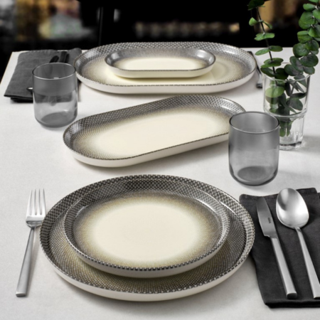 TSC Dining Optic Deep Porcelain Plate