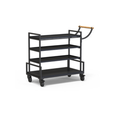 Rosseto Modulite™ Serving Cart with 3 Bamboo Shelves Kit