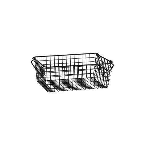 Black Wire Basket Display 1/2 Size
