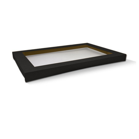 rectangle catering tray lid with window