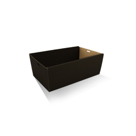 Rectangle Corrugated Catering Tray in Black