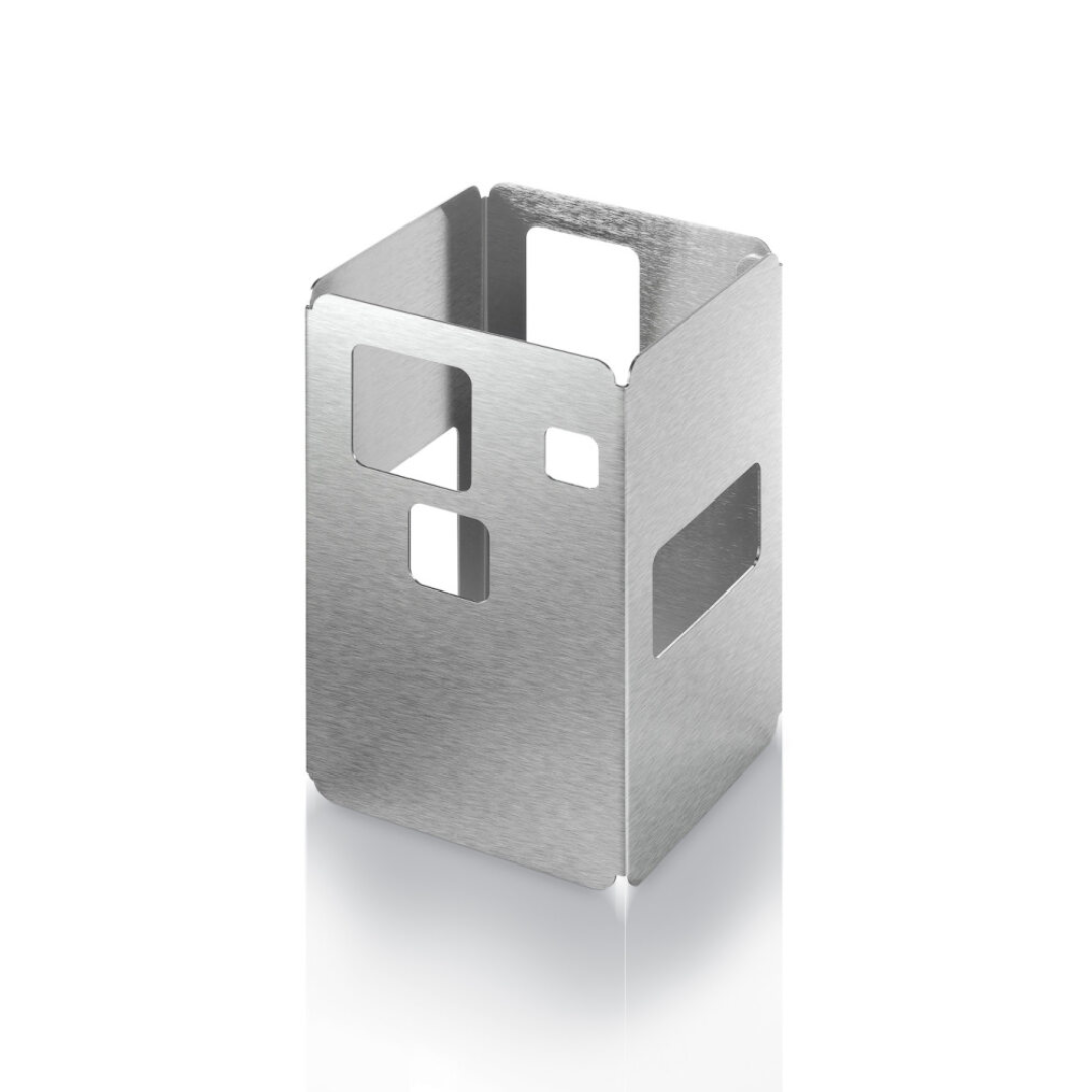 Small Square Stainless Steel Riser, 1 EA