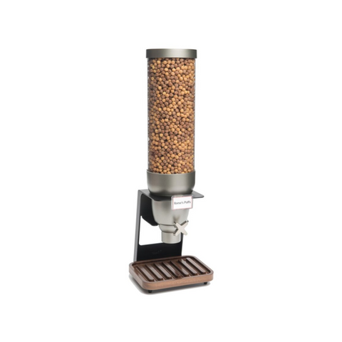 EZ-SERV® 2 Gal. 1-Container Tabletop Dispenser with Walnut Tray, 1 EA