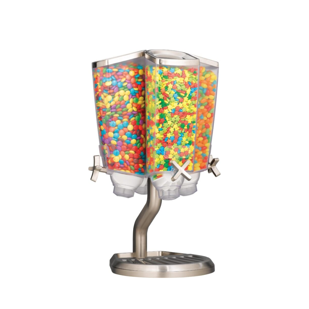 EZ-PRO™ C4L 1.3 Gal. 4-Container Tall Carousel Tabletop Dispenser, 1 EA