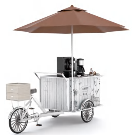 TopStyle Cart with Bike and Umbrella Display
