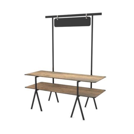 Rosseto Modulite™ 2-Level Tables System Kit Black Leg – Top Shelf Concepts