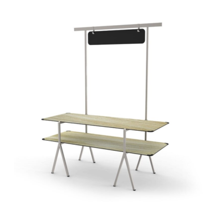 Modulite Table Rosseto Modulite™ 2-Level Tables System Stainless Steel Kit – Top Shelf ...