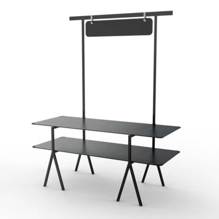 Rosseto Modulite™ 2-Level Tables System Kit Black Leg