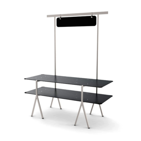 Modulite Table Rosseto Modulite™ 2-Level Tables System Stainless Steel Kit – Top Shelf ...