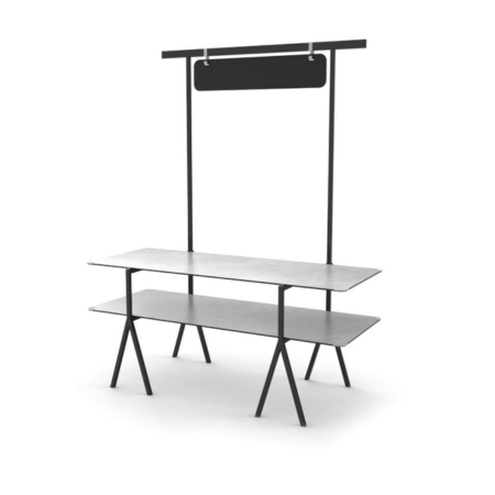 Rosseto Modulite™ 2-Level Tables System Kit Black Leg