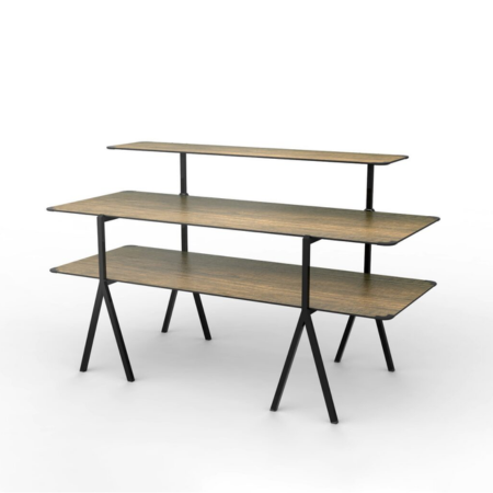 Rosseto Modulite™ 3-Level Tables System Black Frame Kit – Top Shelf ...