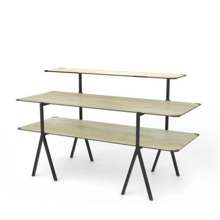 Rosseto Modulite™ 3-Level Tables System Black Frame Kit