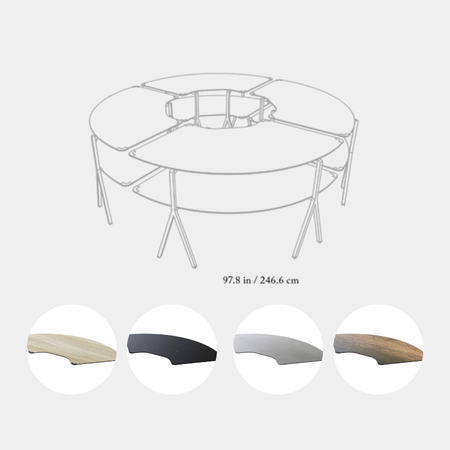 Round Table Modular System Rosseto Modulite™ Tables System Round Set – Top Shelf Concepts