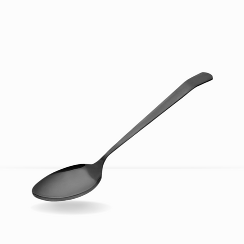 Serving Spoon - Solid Black PVD Coated