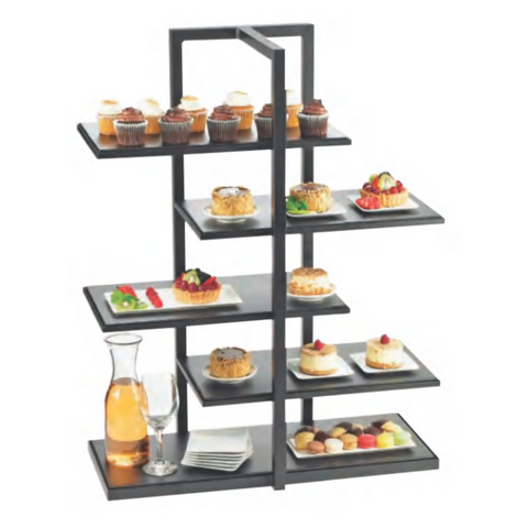 TopStyle Stainless Steel and Bamboo High Tea Tower Riser