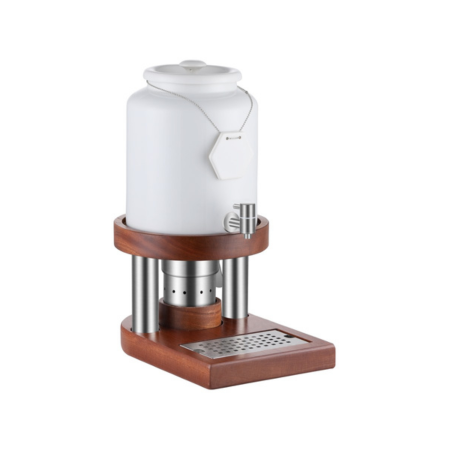 TopStyle Ceramic Milk Dispenser 10L with Wooden Stand