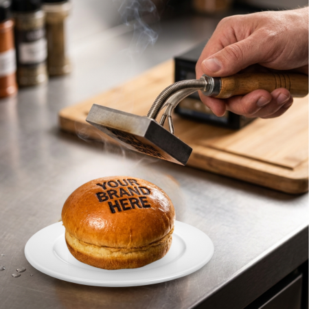 Custom Branding Iron Additional Logo Head