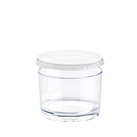 TopStyle Flat Clear Lid for Charlotte Dessert Cup Carton of 600