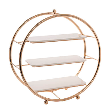 TopStyle 3-Tier Circular High Tea Stand