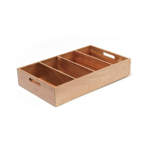 TopStyle Tabletop Wooden Cutlery Tray