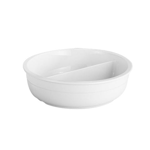 porcelain divided food pan