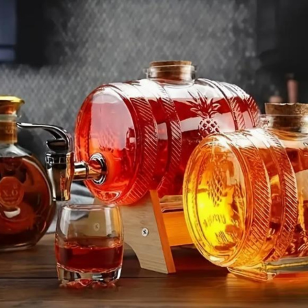Maple Syrup and Honey Barrel Dispenser 1L