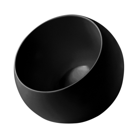 Black melamine bowl large