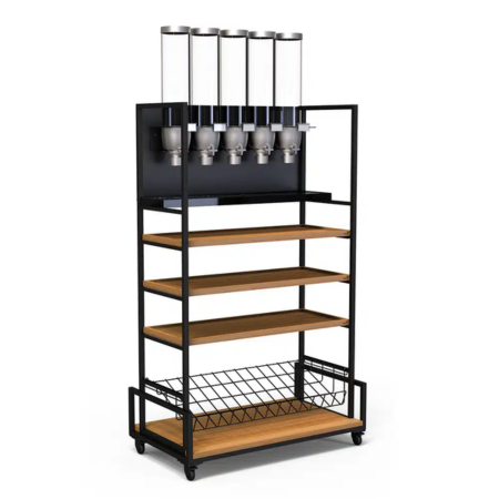 Modulite™ Kit A Cart with Containers, Shelf, and Cart Tray MC-EZ-S5