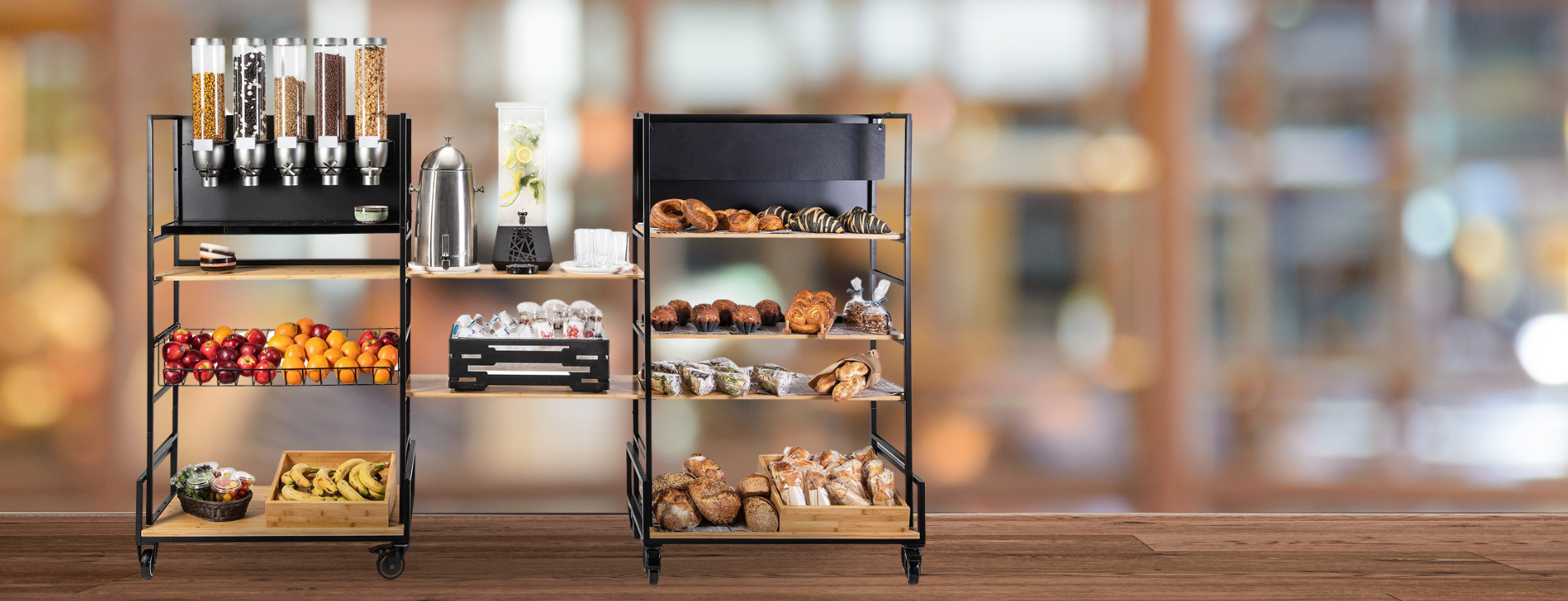 Modular and Mobile Buffet Carts – Top Shelf Concepts