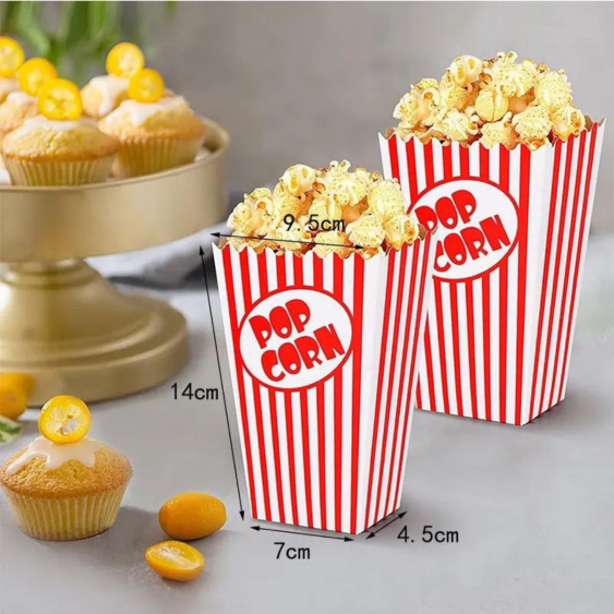 TopStyle Popcorn Box Red & White Stripe Pack of 250