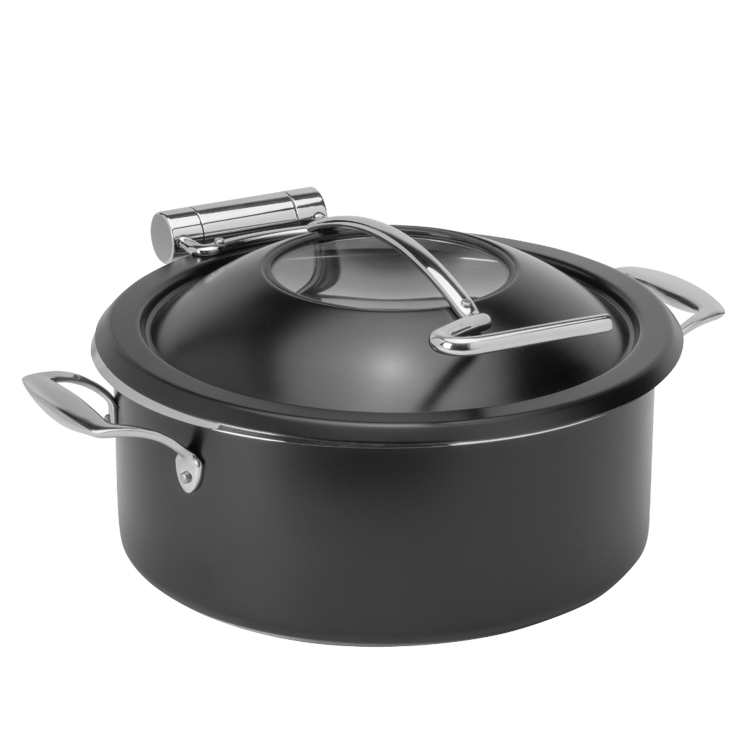 Rosseto Chafing Pot with Soft Closing Lid & Stainless Steel Food Pan 4.5L